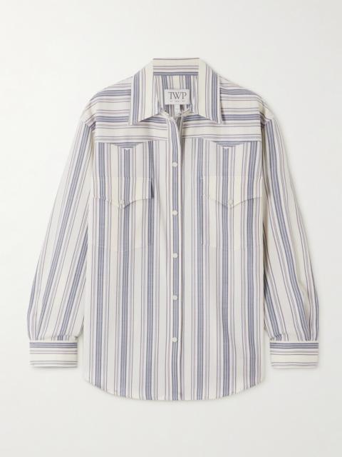 TWP Dutton Striped Twill Shirt
