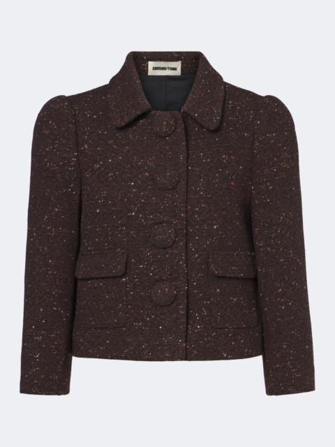 SHUSHU/TONG Wool-blend cropped jacket