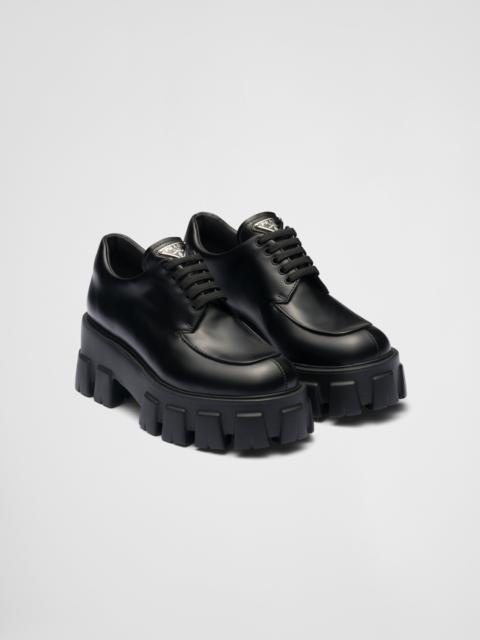 Monolith brushed leather lace-up shoes