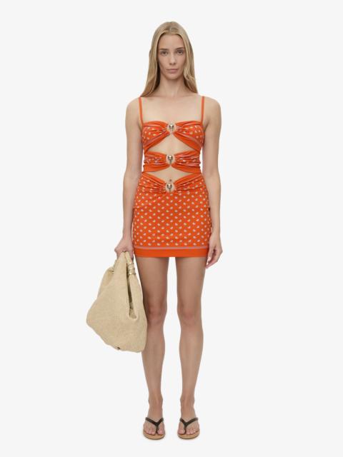 CHRISTOPHER ESBER Bandana Ruched Orbit Mini Dress