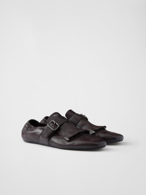 Prada Shuffle fringed monk strap shoes