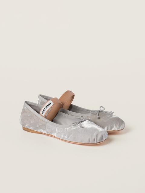 Miu Miu Velvet ballerinas