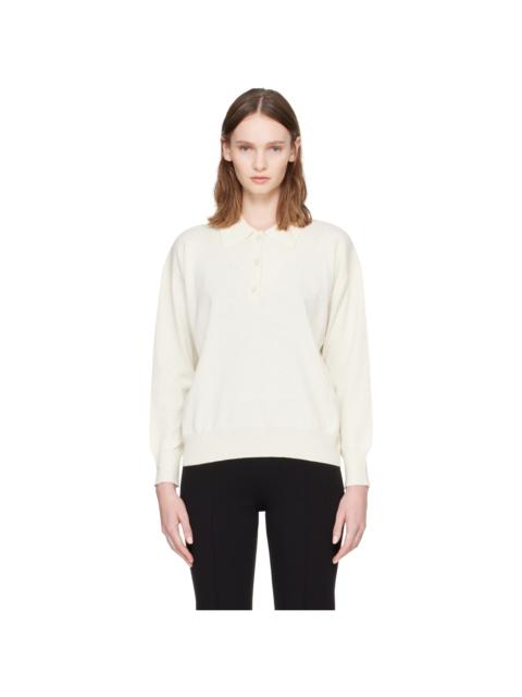HIGH SPORT Off-White Elyse Oversized Polo