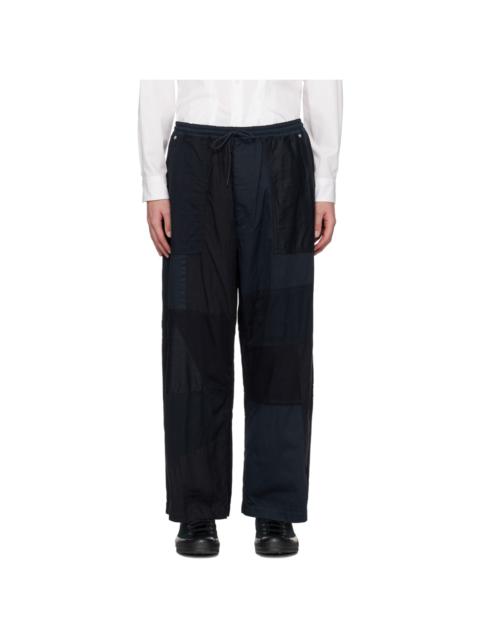 Navy & Indigo Patchwork Trousers