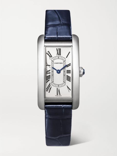 Cartier Tank Américaine small stainless steel watch Silver