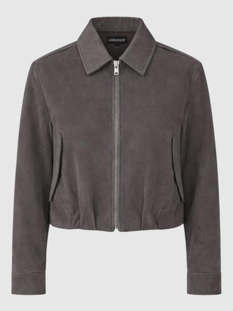 LAMARQUE Robbie Suede Bomber Jacket