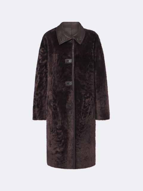 JOSEPH Ari reversible leather and shearling coat