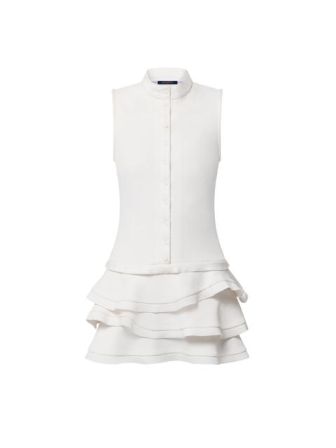 Louis Vuitton Low-Waist Ruffle Dress