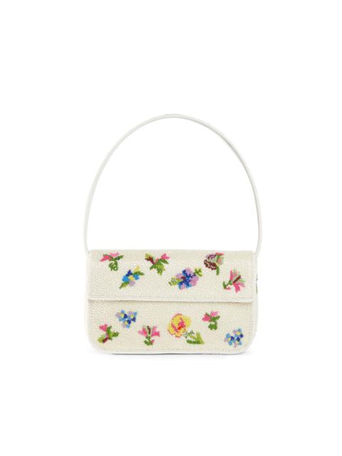 STAUD Tommy First Bloom Day beaded shoulder bag