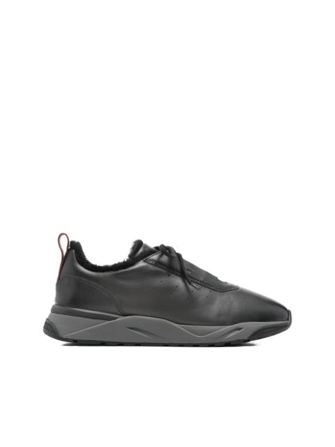 Santoni leather sneakers