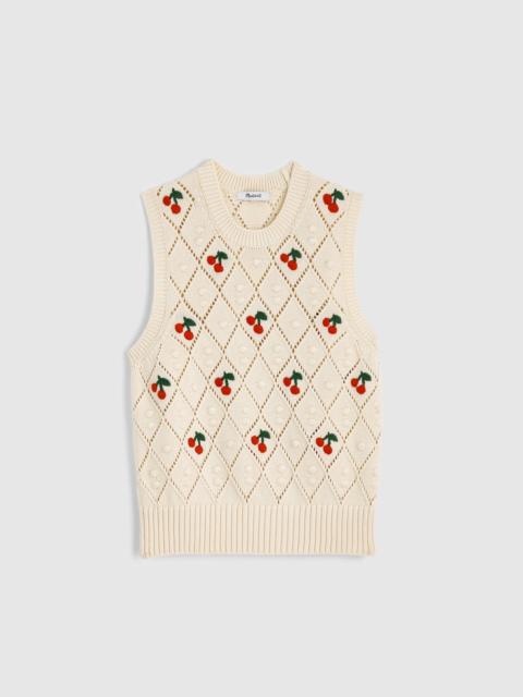 Madewell Bauble Pointelle-Stitch Sweater Vest
