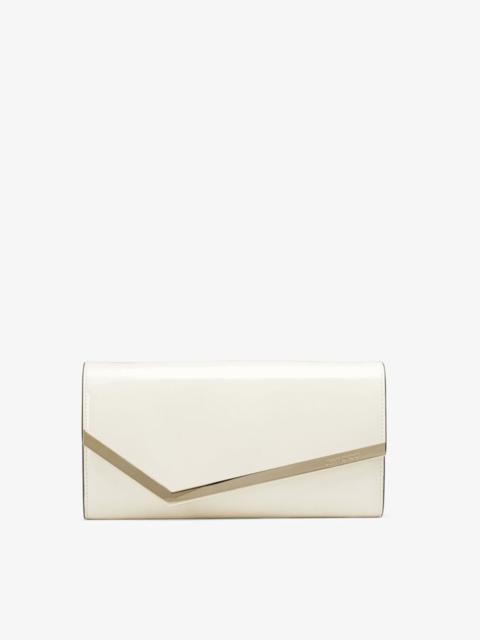Emmie
Latte Patent Leather Clutch Bag