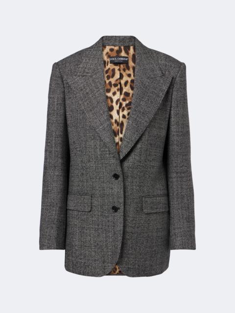 Dolce & Gabbana Virgin wool tweed blazer