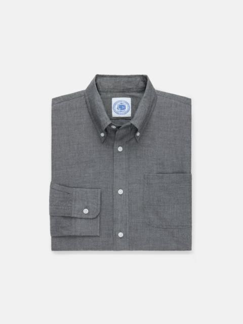 J. PRESS SOLID CHAMBRAY SPORT SHIRT - CLASSIC FIT
