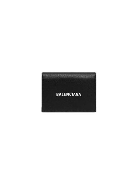 BALENCIAGA Men's Cash Mini Wallet in Black/white