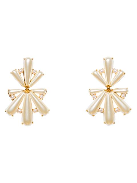 LELE SADOUGHI Women's 14K Gold-Plated & Scalloped Acrylic Pearl Chandelier Earrings - Beige