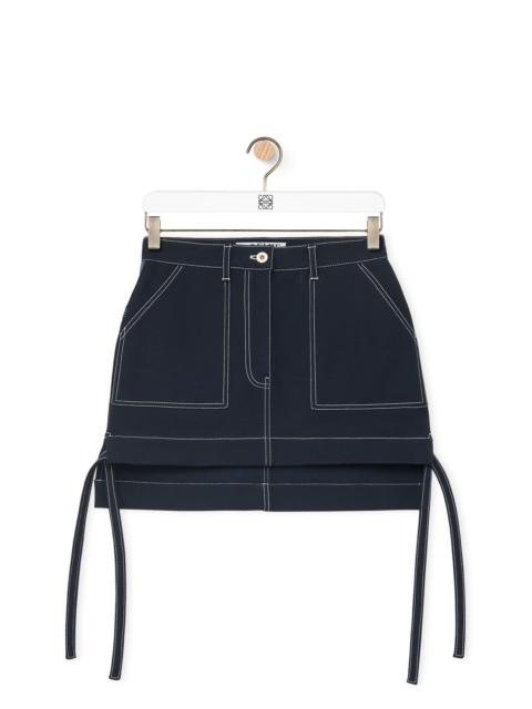 Loewe Workwear skirt in technical cotton