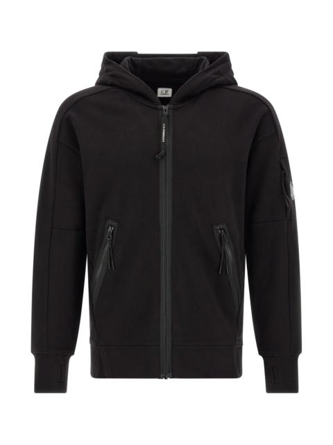 C.P. Company C. P. COMPANY 'Diagonal Raised Fleece' Sweatshirt With Lens Detail