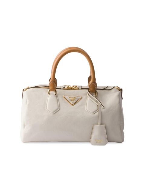 Prada Women's Small Leather Top-Handle Bag - White