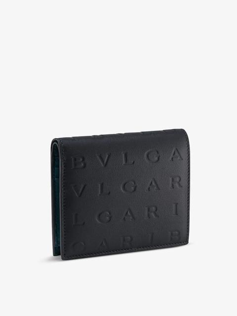 BVLGARI Logo Infinitum leather bifold wallet