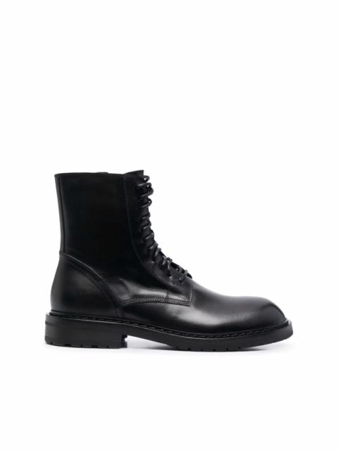 Ann Demeulemeester lace-up round-toe boots