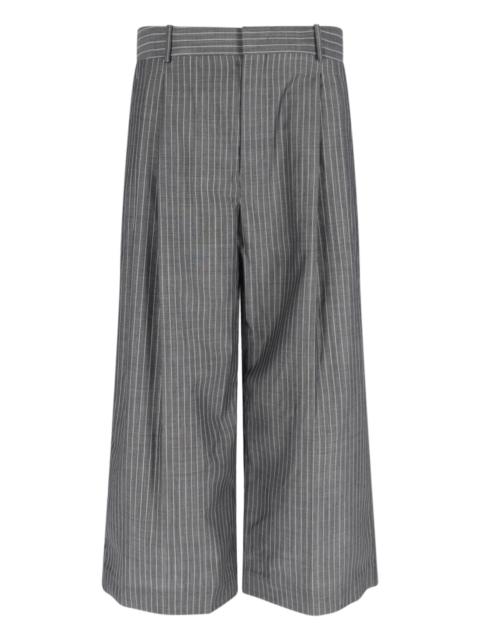 HED MAYNER WIDE PANTS IN VIRGIN WOOL AND MOHAIR