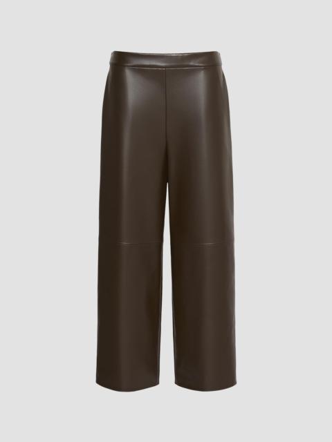 Max Mara Women's Coated Jersey Cropped Trousers - Dark Bown