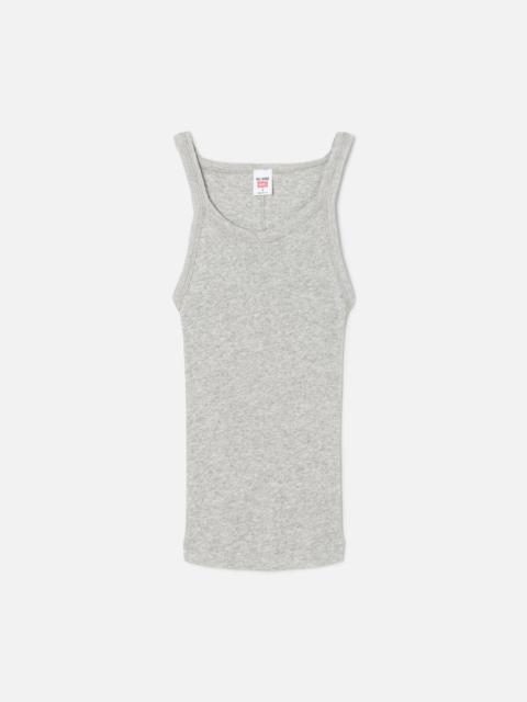 RE/DONE Hanes Ribbed Tank - Heather Grey