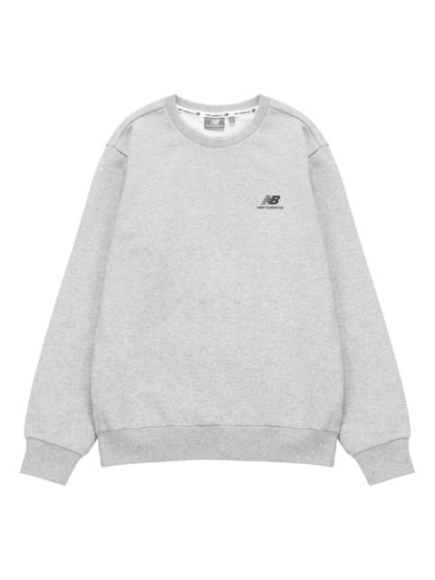 New Balance New Balance Athleisure Casual Sports Round Neck Pullover Long Sleeves Light Grey 5CB33223-GR