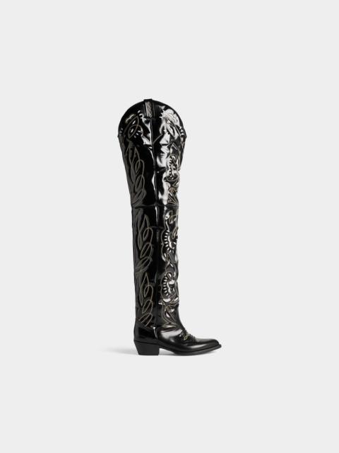 DSQUARED2 D2 OVER-THE-KNEE COWBOY BOOTS