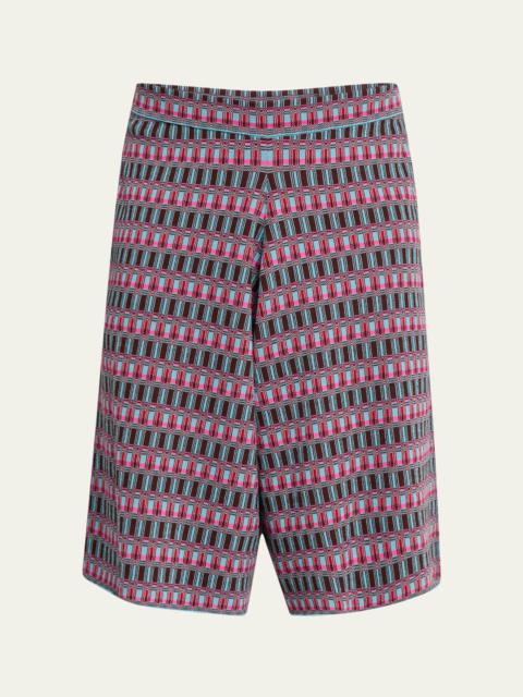 ZANKOV Men's Jacquard Knit Shorts