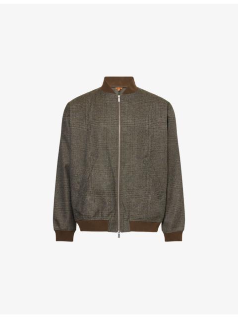 BARENA Gabier Checked Wool Jacket