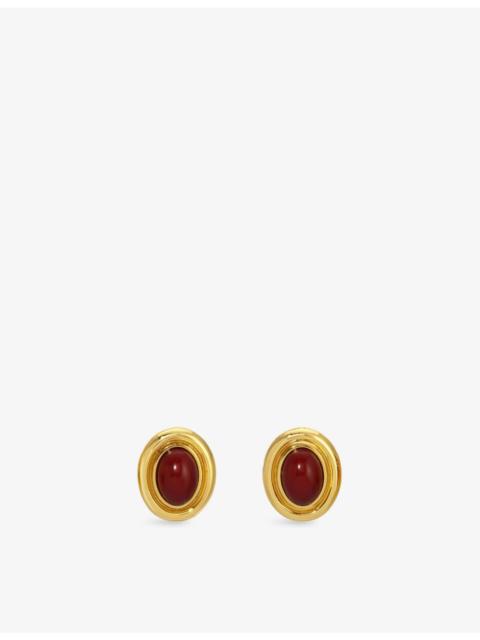 HEAVEN MAYHEM Prize Brass Stud Earrings
