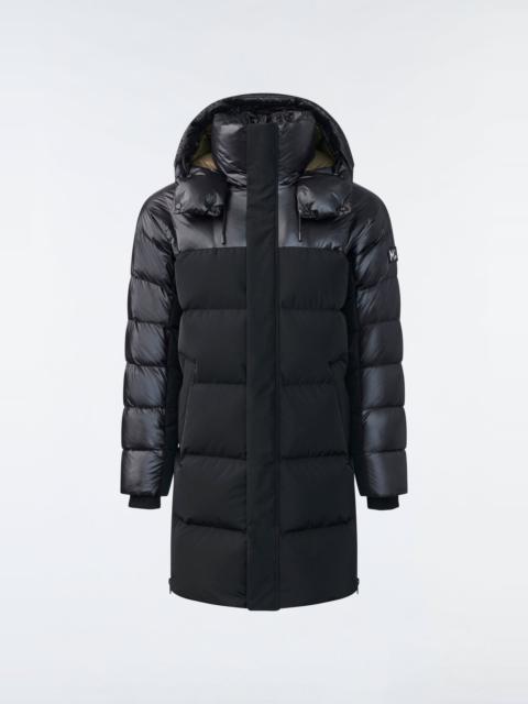 MACKAGE KAZUYA mixed-media down coat with hood