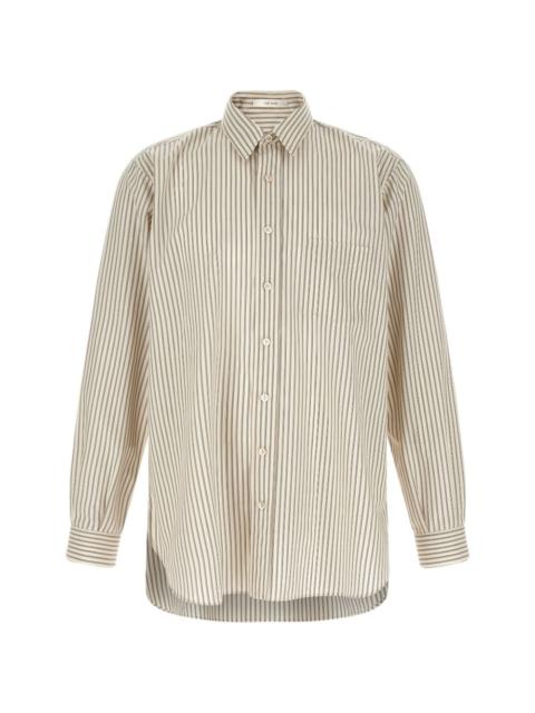 The Row Kardiff striped cotton shirt