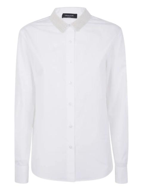 FABIANA FILIPPI Shirt With Filo Diamante Collar