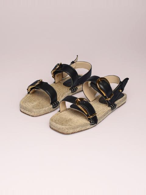 Nanushka MUNGA - Lamb nappa sandals - Black
