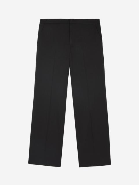 The Kooples SEMI-ELASTICATED WIDE-LEG PANTS, BLACK