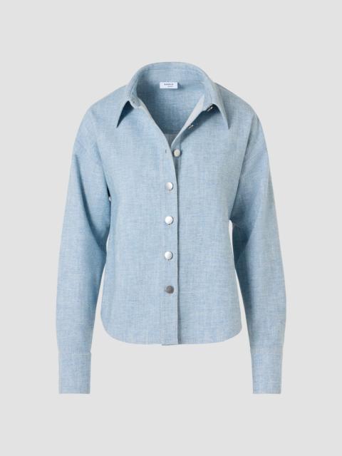 AKRIS Women's Winter Denim Shirt - Light Blue