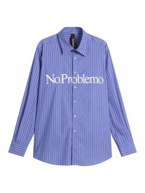 No Problemo No Problemo Logo Stripe Poplin Shirt