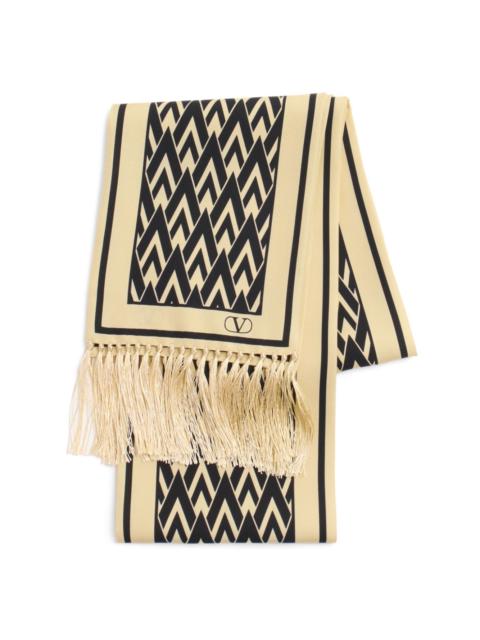 printed silk scarf