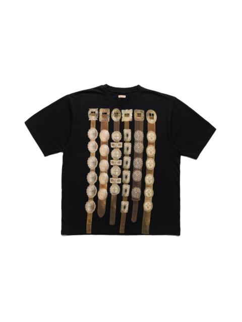 Kapital 20/- Jersey Crew T (Curtain Concho) - Black