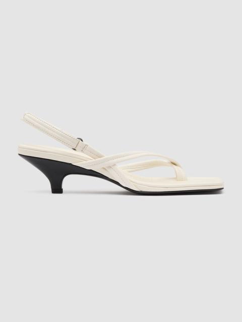 ST. AGNI Cross Detail Heel - Off White