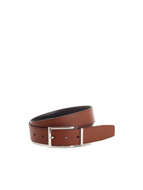 FERRAGAMO reversible grained-leather belt