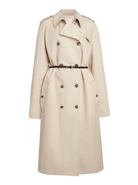 Givenchy Voyou-Belt Cotton-Blend Trench Coat neutral