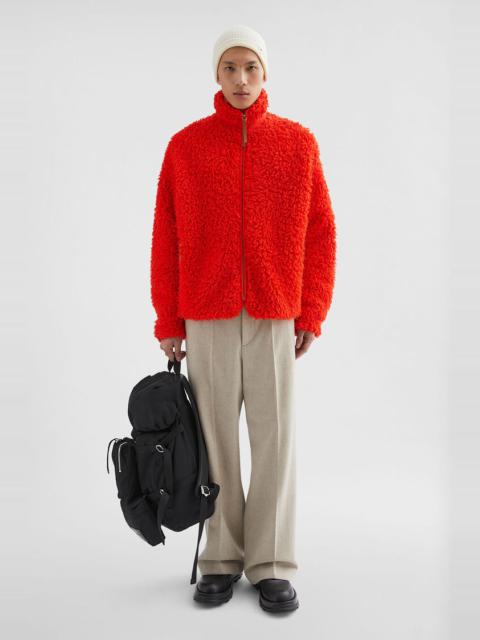 Cotton Fleece Zip-Up Jacket