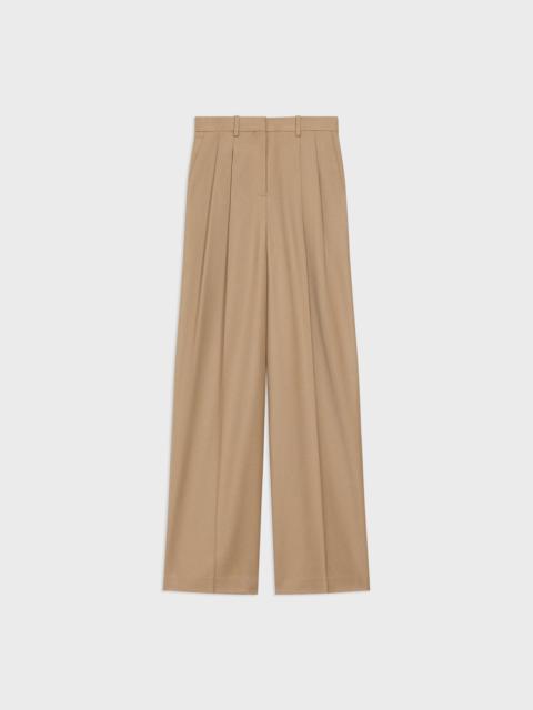 Theory Double Pleat Pant in Sleek Flannel