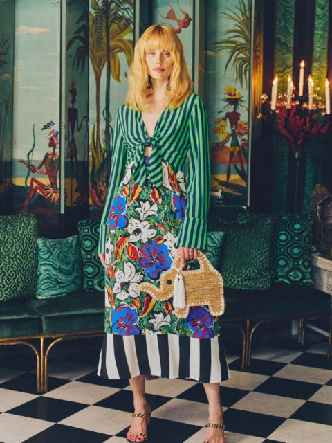 SIMONMILLER Zelene Maxi Dress In Tropical Floral Print Combo