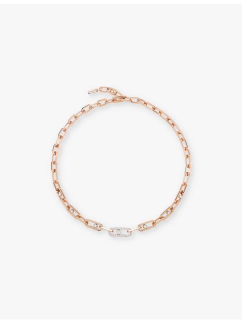 MESSIKA Move Link 18ct gold and 1.10ct diamond necklace
