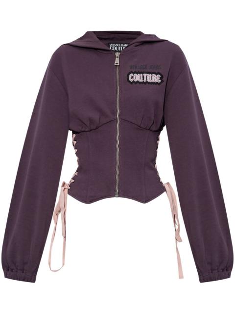 VERSACE JEANS COUTURE corset-style hoodie